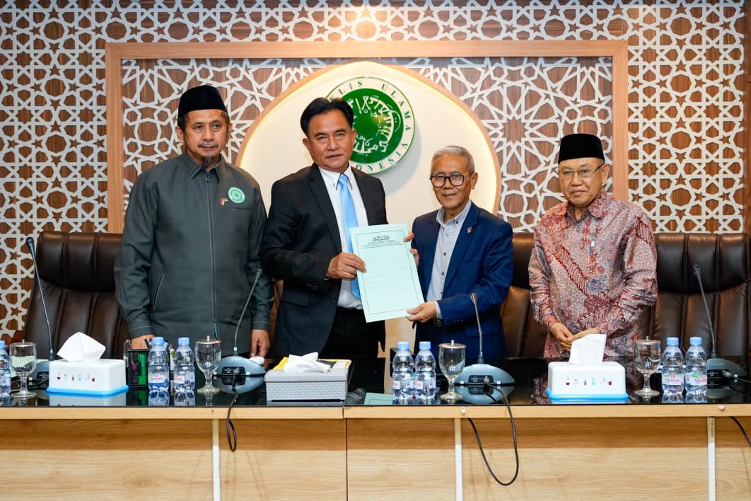 Audiensi dengan MUI, Menko Yusril Tegaskan Komitmen Indonesia terhadap Palestina Tetap Konsisten