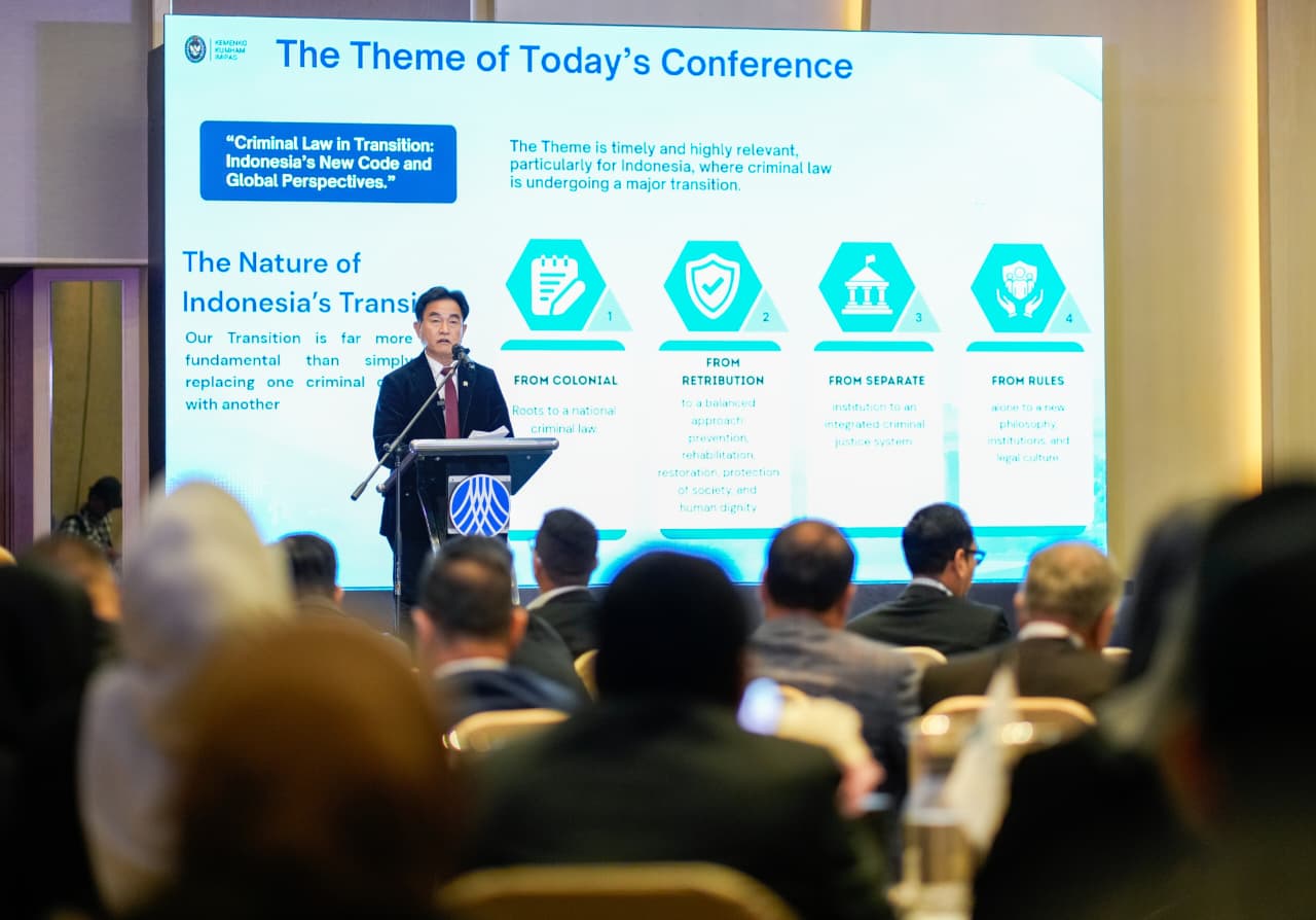 Buka 36th POLA Summit, Menko Kumham Imipas Tegaskan Transisi Filosofi Hukum Pidana Indonesia di Mata Global